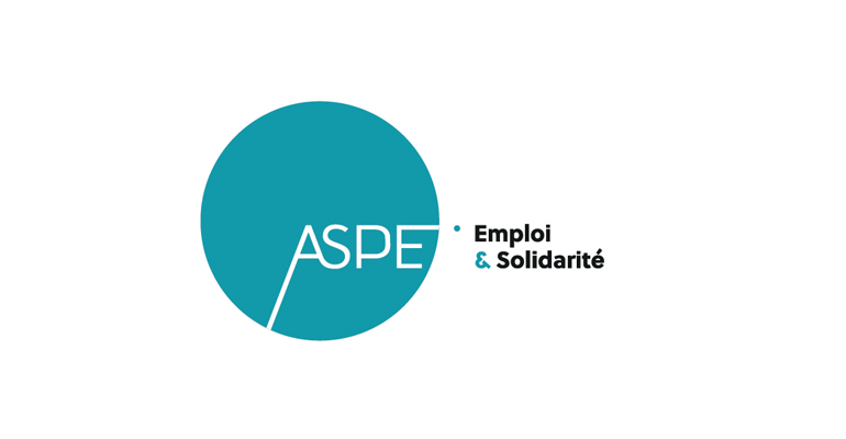 Nouveau logo de l'association intermédiaire ASPE à Bordeaux